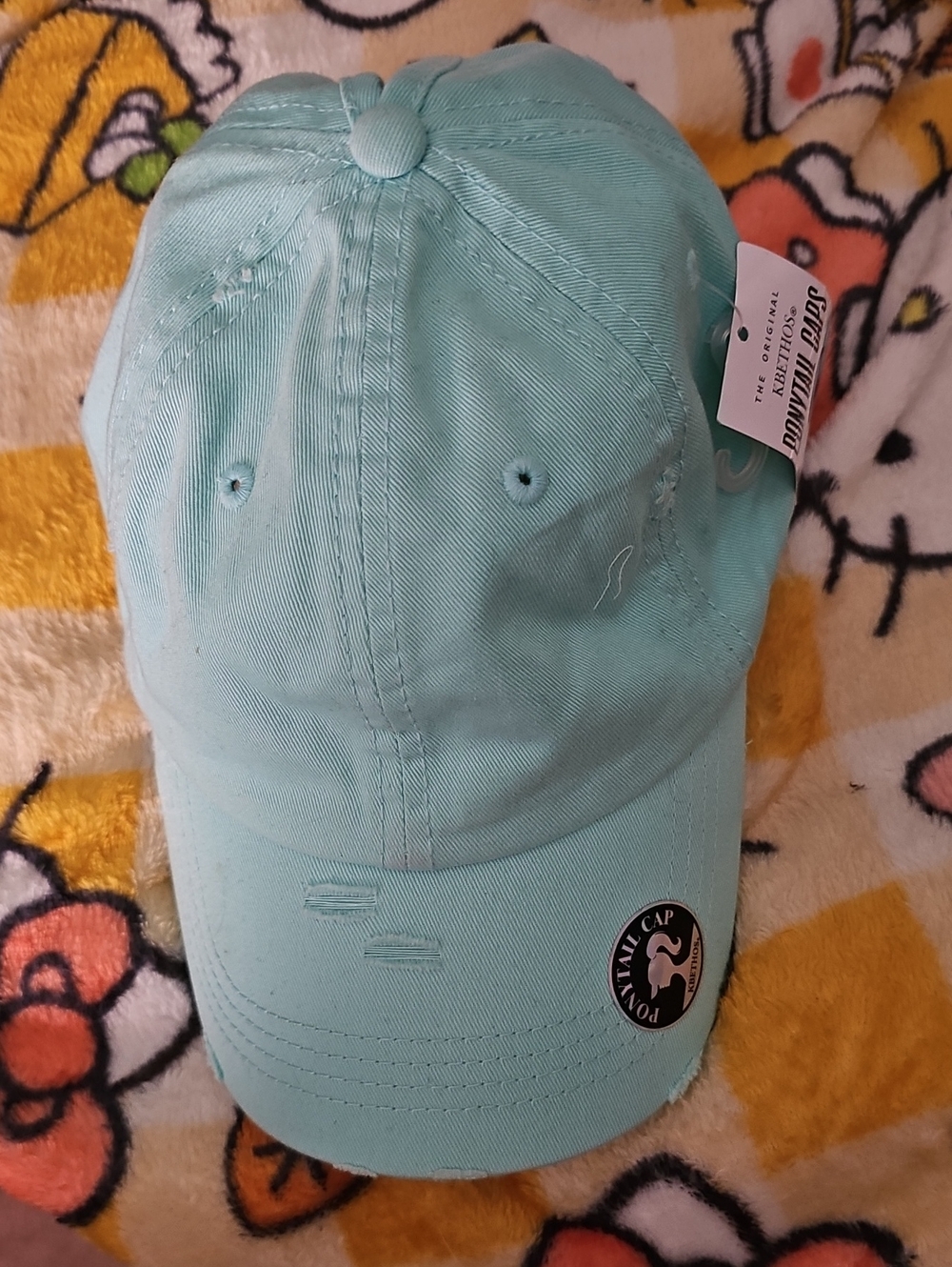 KBETHOS Sky Blue Ponytail Cap